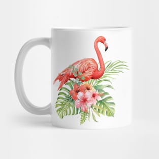 Watercolor Pink Flamingo Mug